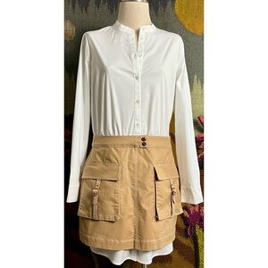 Veronica Beard Jennings Khaki Dress 8
